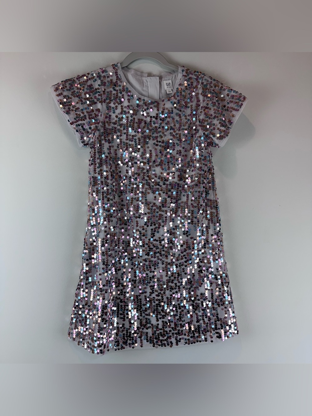 Gap Kids Girl’s Sequin Short Sleeve Party Event Dress Size Large